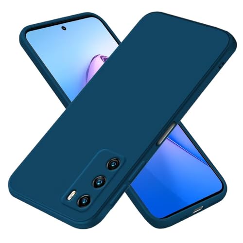 EASSGU Funda para Huawei P40 (6.1' Inches), Carcasa de Silicona Suave de TPU - Azul Zafiro