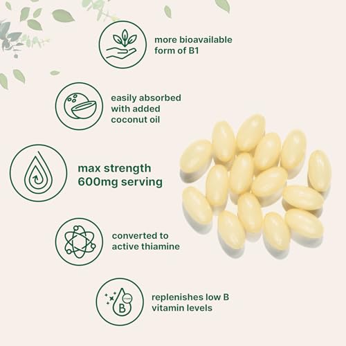 Micro Ingredients Benfotiamine 600mg Softgels