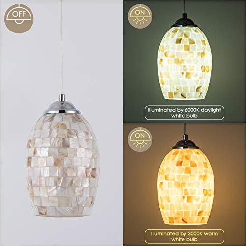 SYDTOP Lampadario Vintage Vetro Lampadario in