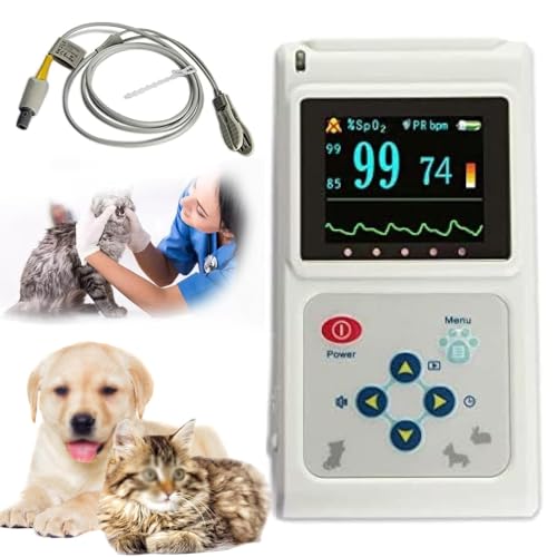 Moniteur SpO2 vétérinaire oreille langue et oxymètre de pouls rechargeable portable