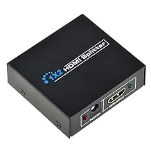 SANOXY Full HD 1x2 Port HDMI Compliant Splitter Amplifier Repeater 3D 1080p Female Switch Box Hub