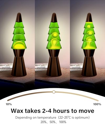 Image of Christmas Tree Liquid Motion Lamps - 14.5 Inch Black Large Christmas Tree Night Lights Table Lamp for Adults Kids, Mood Lighting Home Decor Christmas Unique Gifts