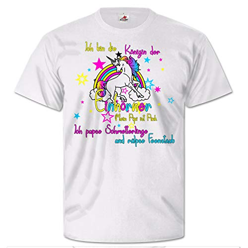 T-shirt humoristique Einhorn blanc et rose grande taille XXXXL