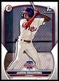 2023 Bowman Prospects #BP-3 Justin Crawford 1st Bowman Philadelphia Phillies RC Rookie Baseball Trading Card