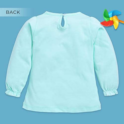 Image of LuvLap Baby Girls 100% Cotton Full Sleeve Girls Top, Pack of 02