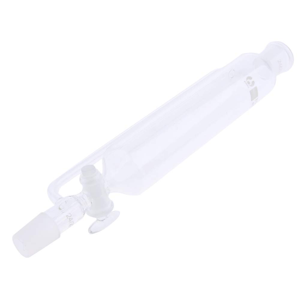 Tropftrichter aus Glas mit Druckausgleichsrohr und Absperrhahn, transparent, 250 ml