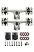 SCSK8 LONGBOARD Skateboard TRUCKS COMBO set w/ 70mm WHEELS + 9.75" Truck Package (Clear)