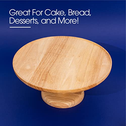 Cotea Wood Cake Stand For Desserts & Cakes | 10 Inch Cake Stand, Serving Platter & Multifunctional Cake Carrier Platter Tray For Kitchen,Birthday Parties,Weddings,Baking Gifts #TOP4