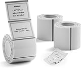 NIIMBOT 3 Rollos Etiquetas de 40 x 30 mm para impresoras de etiquetas B1,la escuela y la oficina(Transparente)