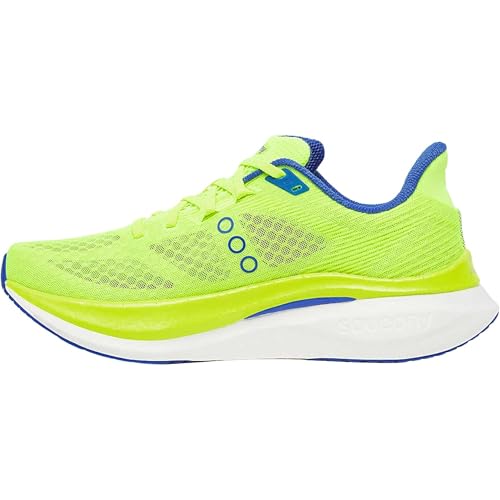 Saucony Men's Endorphin Speed 5 Sneaker, Citron/Lapis, 10