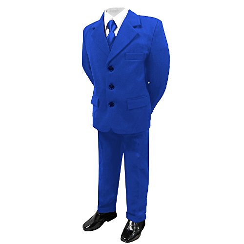 Gorgeous Collections - Traje de boda para niños, color azul real, bailes, cruceros y fiestas, 6 meses  16 años Azul azul real 11 Años