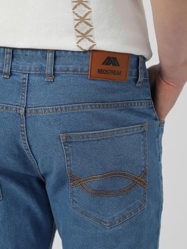 Image of Neostreak Men's Washed Bootcut Jeans Stretchable