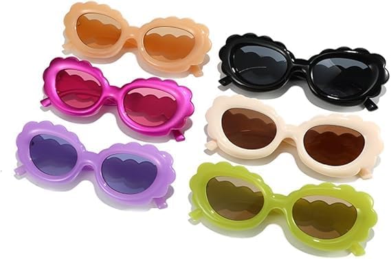 Sunglasses for Men & Women - UV400 Protection - Oval Small Frame Jelly Color Lens for Outdoor Sports & Driving