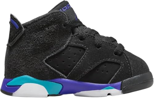 Air Jordan 6 Retro Aqua Infant Toddler Lifestyle Shoes (Black/Aquatone/Bright Concord)3