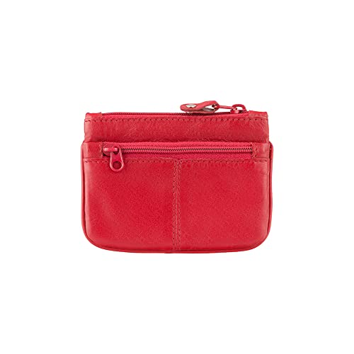 Visconti Leather Zip Top Coin Purse/Keycase CP3 (Red)2
