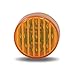 Trux Accessories Ribbed LED Marker Light - 2 1/2in. Round, 13 Diodes, Amber, Model Number TLED-2HA