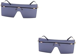 2Pcs Óculos De Sol Quadrados Óculos De Sol Vintage Óculos De Sol De Praia De Verão Óculos De Festa Óculos De Sol Loucos Óculos De Festa Engraçados Óculos Transparentes Óculos De