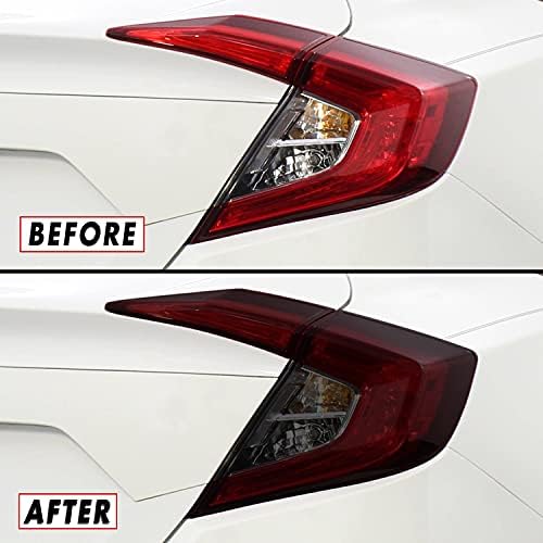 SlickMod PreCut Vinyl Smoke Tint for 2016-2021 Honda Civic Sedan ...