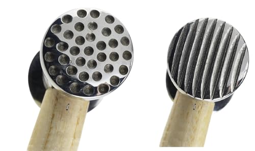 Texturing Hammer Dimples Rounded & Narrow Stripe Design Jewelry Metal Texture Finish