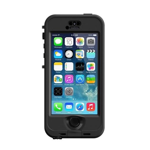 LifeProof NÜÜD SERIES Waterproof Case for iPhone 5/5s/SE - Retail Packaging - BLACK (BLACK/SMOKE)