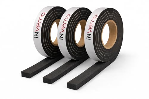 INVERNO 600 Kompriband Fugendichtband Dichtungsband Dichtband Quellband Trockenbau Fensterdichtband (10 mm x 110 mm 12 5 lfm)