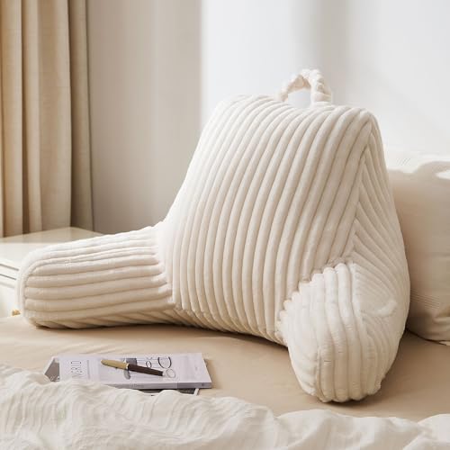 Blissful Diary Reading Pillow for Sitting in Bed, Large Flannel