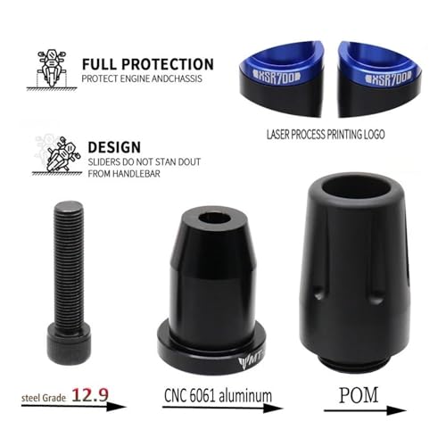 Protection couverture moteur XSR700 anti-collision chute rouge - 3