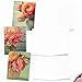 The Best Card Company - 10 Blank Note Cards with Flowers (4 x 5.12 Inch) - Floral Notecards, All Occasion Boxed Assortment - Full Blooms M6553OCB