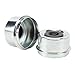 Trailer Axle Dust Cap 2.44in OD with Rubber Plugs for Boat Trailer Wheel Hub, Steel Alloy Galvanized Grease Caps, Fits for 5,200-6,000lb Axles