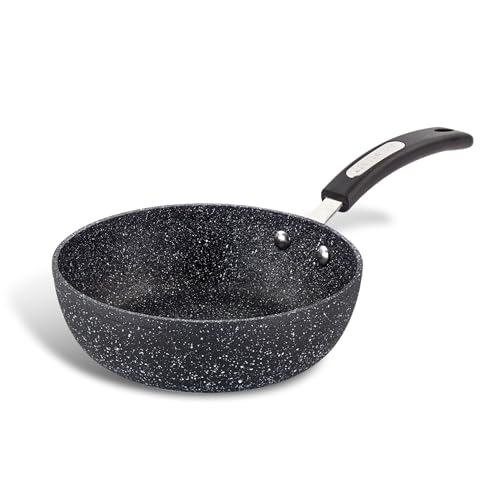 Scoville NEVERSTICK 20 cm Wokpfanne, kleiner antihaftbeschichteter Wok, tiefe Bratpfanne, geeignet für alle Herdarten einschließlich Induktion, Cool-Touch-Griff, spülmaschinenfest, PFOA-frei,