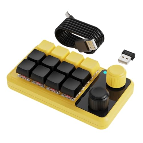 Clavier à boutons haut de gamme mécanique hotswap programmable RVB 2.4G pour graphiste