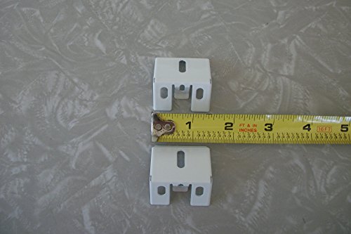 Alta And M&B New Style Snap In Metal Duette Brackets 1 Pair 3/8" Pleat #TOP1