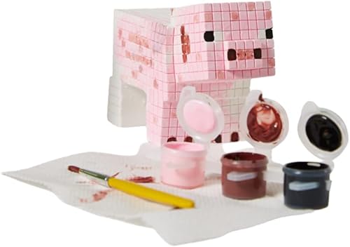 Vista 5 de Innovative Designs Minecraft Paint Your Own Figurines Arts and Crafts Set para niños y niñas