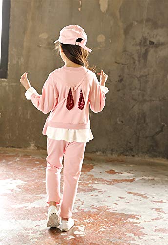 Image of Urtrend Little Girls' Kids 2 Pieces Long Sleeve Top Pants Leggings Clothes Set Outfits