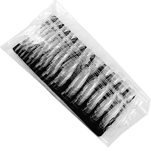 Coffin Shape False Nail Tips Full Cover Ballerina False Nail Tips 240 Acrylic False Nail Tips Clear