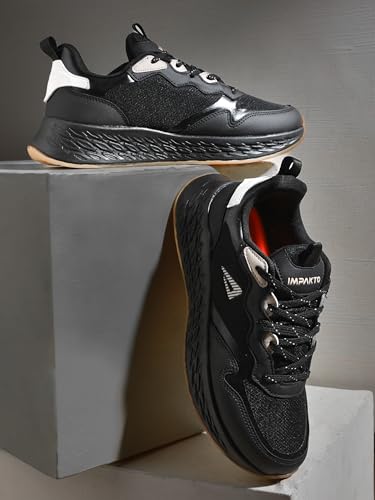 Image of Impakto Ultra Rise Men Running Shoes | Brethable Upper | Lightweight Sport Shoes for Travel & Casual | Cushioned Insole | Skid Resistant for Firm Grip