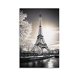 Eiffelturm-Design, Paris, ästhetisch, schwarz-weiß, 