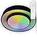 Produktbild INNOVATE LED Deckenleuchte Rainbow Effekt | mit Fernbedienung | dimmbar & weißdynamisch von 3000-6500K | RGB Deckenlampe modern | Nachtlicht & Memory Funktion 24W | LED Lampe rund | Farbwechsel |