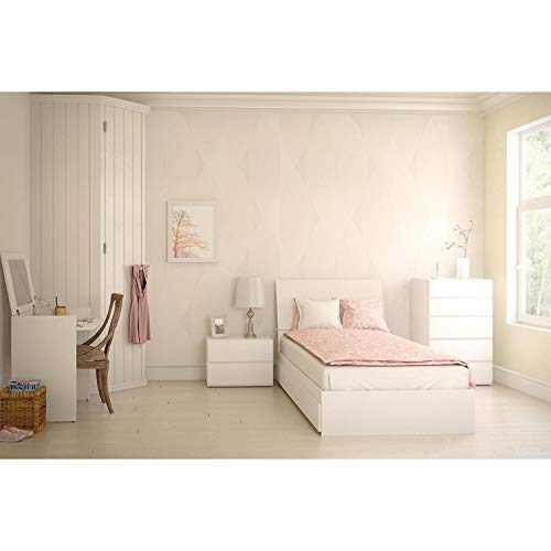 Nexera Night Stand , White #TOP3