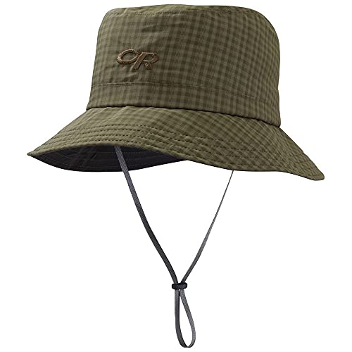 Chapeau de pêche pour femme imperméable Outdoor Research Lightstorm Bucket avec cordon