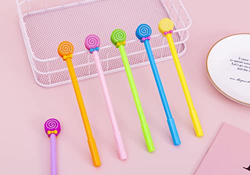 128 bolígrafos gel negro estilo kawaii surtido miniatura 6