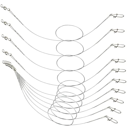 UPKOCH 24pcs Metal Fishing Wires Wear-Resistant Sturdy Swivel Pin for Saltwater Freshwater Fishing
