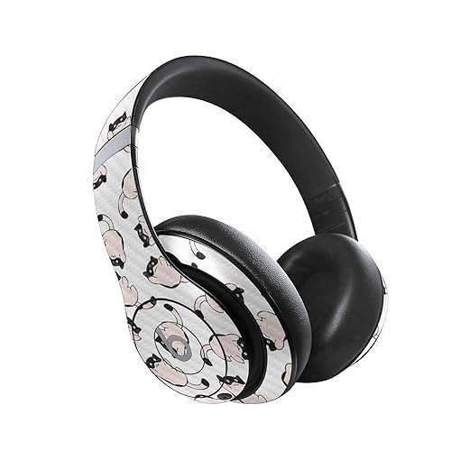Image of MightySkins Carbon Fiber Skin Compatible with Beats Studio Pro - Raining Cats | Protective, Durable Textured Carbon Fiber Finish | Easy to Apply