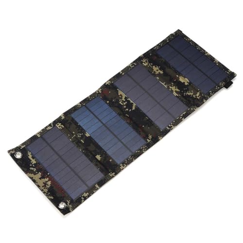 Panneau de charge solaire pliable 20W robuste avec USB camouflage - 2