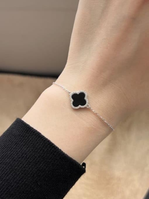 Image of Lucky Charm Clover Bracelet for Women | 925 Sterling Silver with 18K Gold Plating | Adjustable & Anti-Tarnish | Stylish Designer-Inspired Jewelry