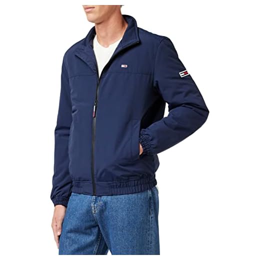 Tommy Jeans TJM Essential-Bomber Acolchado Chaquetas, Azul Marino (Twilight Navy), M para Hombre