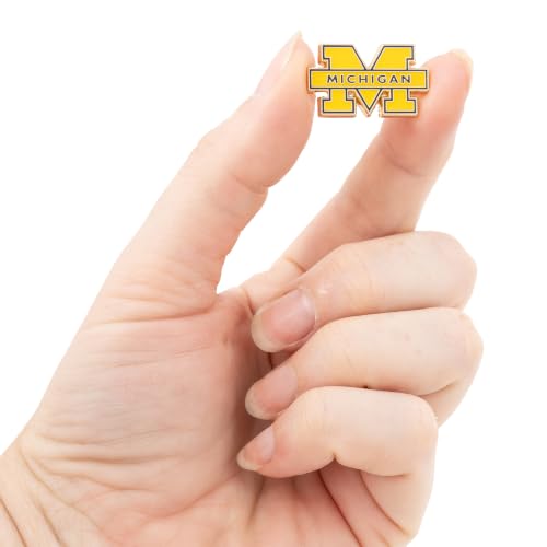 Image of Desert Cactus University of Michigan Magnetic Metal Lapel Pin (D)