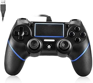 Allnice PS4 Controller Wired Controller for Playstation 4 Dual Vibration Shock Joystick Gamepad