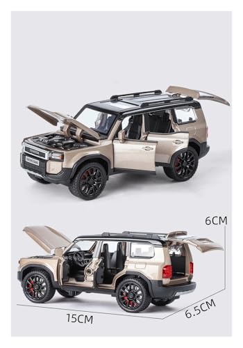 Modelo de Auto Toyota Prado Land Cruiser 2024 1:32 Blanco miniatura 3