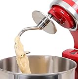 FavorKit Dough Hook for KitchenAid Tilt-head and 4.5-5.0 Quart Mixers, Polished Stainless Steel Dishwasher Safe Kneading Attachment for Bread,Pasta, Pizza...
